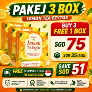 3 BOX REENZA + FREE 1 BOX