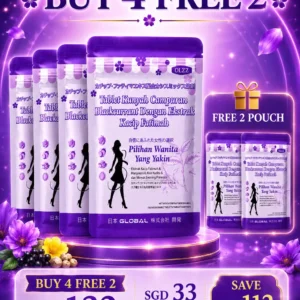 4 POUCH + FREE 2